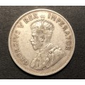Scarce 1934 SA Union 2 ½ shillings (half crown) silver coin