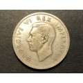 Scarce 1939 SA Union 2 ½ shillings (half crown) silver coin