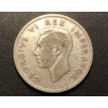 1940 SA Union 2 ½ shillings (half crown) silver coin