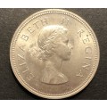 Scarce a/UNC 1960 SA Union 2 ½ shillings (half crown) silver coin - Only 15,528 minted