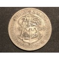 Scarce 1924 SA Union 2 shilling (florin) silver coin