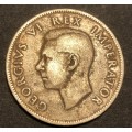 1944 SA Union 2 ½ shillings (half crown) silver coin