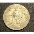 Scarce 1923 SA Union 1 shilling silver coin