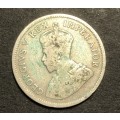 Scarce 1927 SA Union 1 shilling silver coin