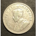Scarce 1930 SA Union 1 shilling silver coin