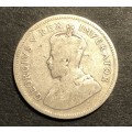 Scarce 1936 SA Union 1 shilling silver coin