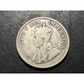 SILVER 1924 King George V South African half-crown coin