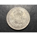 SILVER 1930 King George V South African half-crown coin