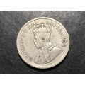 SILVER 1930 King George V South African half-crown coin