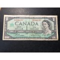 1967 Centennial of Canadian Confederation 1 Dollar banknote - Queen Elizabeth II