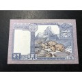 Beautiful ND (1986-1987) Nepalese 1 Rupee banknote - UNC condition