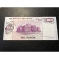 Superb UNC 1974 Uruguay 1000 peso banknote
