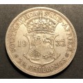 Scarce 1932 SA Union 2 ½ shillings (half crown) silver coin