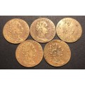 Old 1788 1/2 guinea gambling tokens - Price Per Coin
