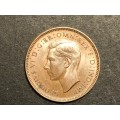 Brilliant UNC 1946 British farthing (1/4 penny) coin