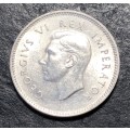 Silver 1943 Union of South Africa 3 pence (tickey) coin