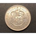 Brilliant AU+ 1945 SA Union Silver 2 Shilling coin - High Catalogue Value - Lot 1 of 2