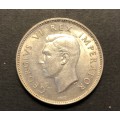 Brilliant AU+ 1945 SA Union Silver 2 Shilling coin - High Catalogue Value - Lot 2 of 2
