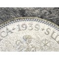 Very Scarce 1939 Shilling fibre coin - High grade and rare