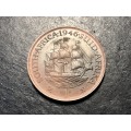 Nice 1946 Penny (1d) fibre coin - Uncirculated condition