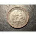 Scarce 1938 Penny (1d) fibre coin - Hard to find