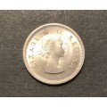 Brilliant AU+/UNC 1958 SA Union Silver 6 pence coin - Only ungraded coin available when listed