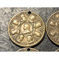 Lot of 4 Queen Victoria and Royal Family small medals - 1894 to 1895