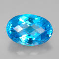2.05ct SWISS BLUE TOPAZ ELEGANT NATURAL GEMSTONE WITH CHECKERBOARD SURFACE