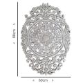 Large Oval Ornate Hand Carved Wall Art (88cm x 60cmx2.5cm)