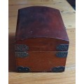 Beautiful solid wooden jewellery box with velvet interior
