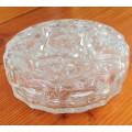 Vintage Hand Cut Crystal Glass Bohemia Trinket Box