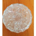 Vintage Hand Cut Crystal Glass Bohemia Trinket Box