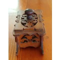 Carved Shaped Wooden Trinket Box