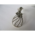 Beautiful Sterling Silver, Marcasite Pendant