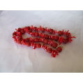 Genuine Red Coral  Necklace