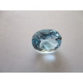 11.00 x 9.00mm Oval cut Sky Blue Topaz 4.55 ct.