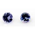 2 pieces 3.20mm Round Faceted cut Tanzanite T. W. 0.29ct