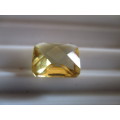 10.00 x 8.00 mm Emerald faceted Fancy cut  Citrine 2.95 cts.