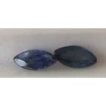 2 piece Genuine Blue Sapphires Marquise cut T.W.0.31ct