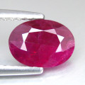 1.24 ct  Amazing Transparent Red Ruby Oval cut 7.00 x 5.00mm