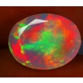 2.91Ct. IF Premium 13 x 10 mm Rainbow Multi Flashy 3D Solid Color Play Welo Opal