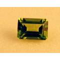 7.00 x 5.00 mm Emerald - faceted  cut  Peridot , 0.97 cts. 1 piece only