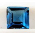 7.00 x 7.00  mm Princess/Square cut  South Sea  Blue Topaz 2.39 cts.