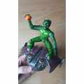 Green Goblin Flying Glider Spiderman Figure 2002 working