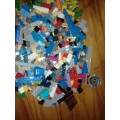 Large Mixed Lot of LEGO bricks, pieces and minifigs