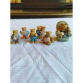 Adorable collection of mini bear figurines - perfect for printers tray