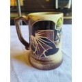 Large vintage Crescent handpainted beer mug