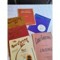 Six (old) piano sheetmusic books - for the experienced pianist