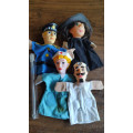 Lot of vintage hand puppets - includes `Liewe Heksie`