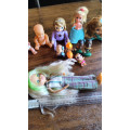 Big lot of miscellaneous toy dolls